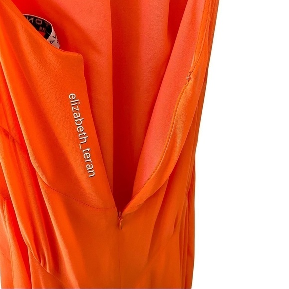 Halston Halter Georgette Gown 0 - Picture 6 of 9